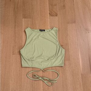Green Crop Top from SHEIN